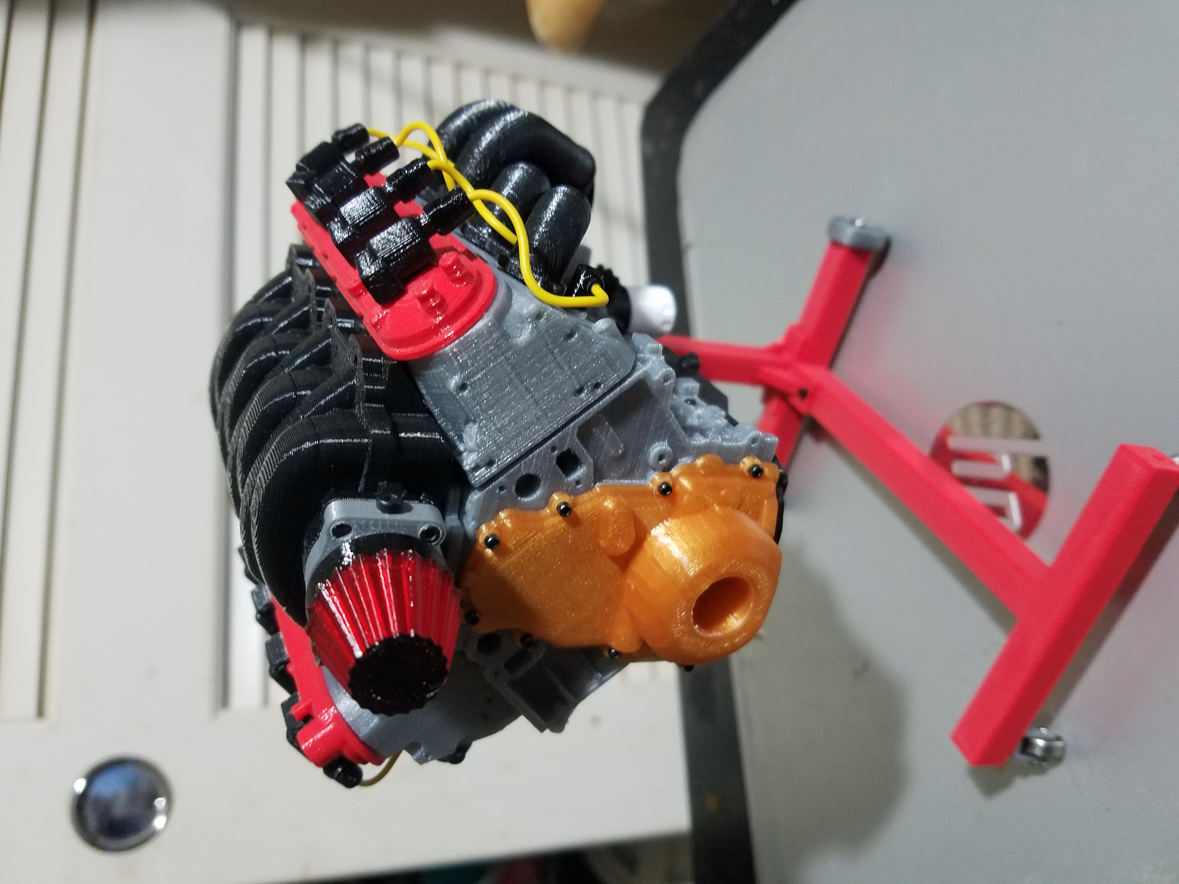 1/10 Scale Camaro LS3 motor. Working model